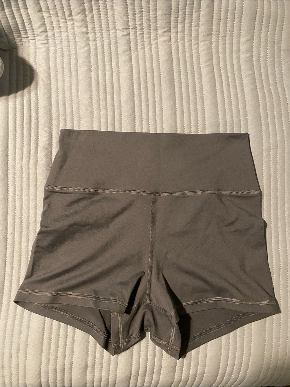 Fleo Grey High-Waist Shorts